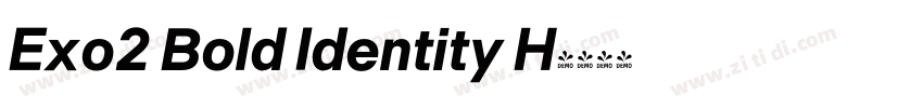 Exo2 Bold Identity H字体转换